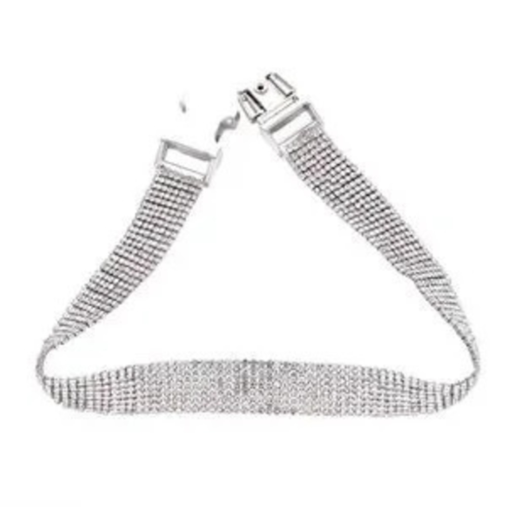 Womens Rhinestone Chokers Necklaces 15.5 - Picture 5 of 5